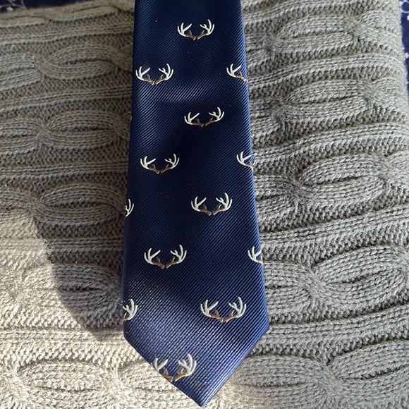 Antlers necktie tie blue NWT - Picture 2 of 6